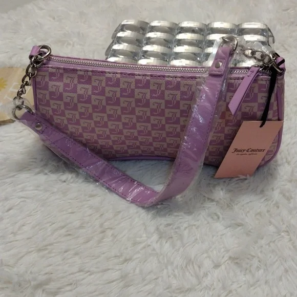 Juicy Couture Violet Tulle Shoulder Bag ✨ 🆕 - Picture 6 of 12